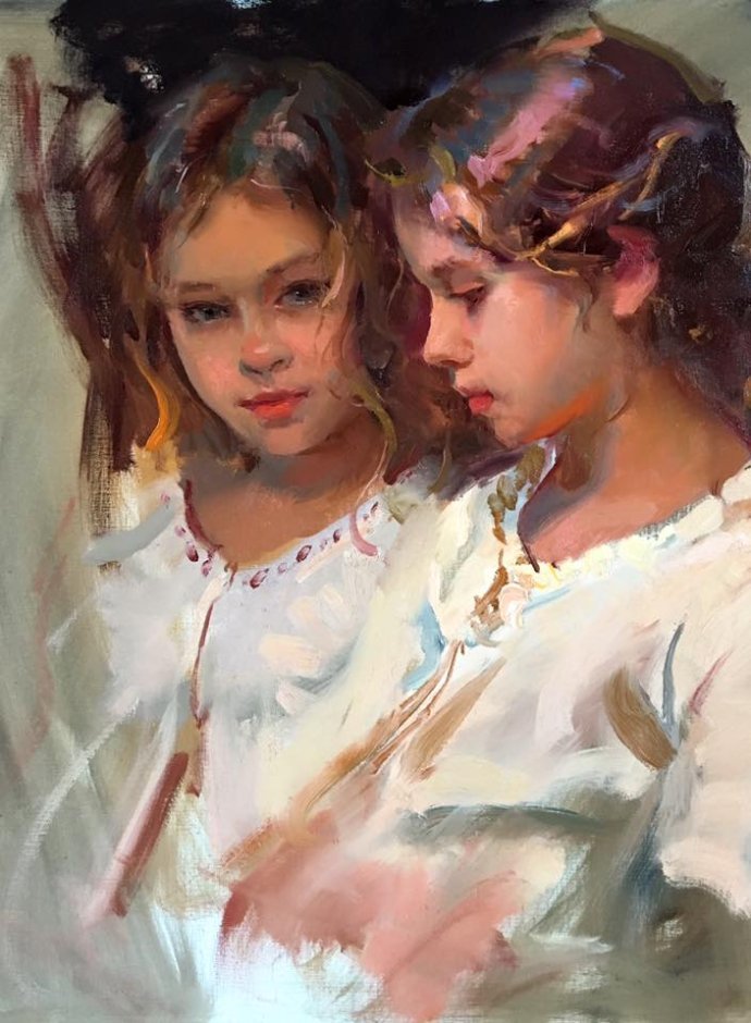 肖像!充满色彩、自由、深度的笔触的人物肖像油画作品