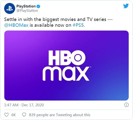 HBO|PS5正式迎来HBO Max流媒体视频服务 畅享华纳兄弟影视资源