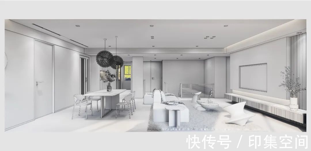 装修设计|鹿山台底跃370㎡现代极简风装修设计