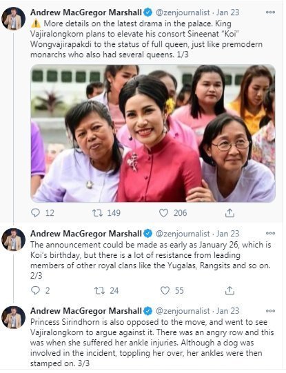 苏提达王后&“泰国甄嬛”诗妮娜咧嘴大笑控制不住!晒册封肖像照,苏提达哭死