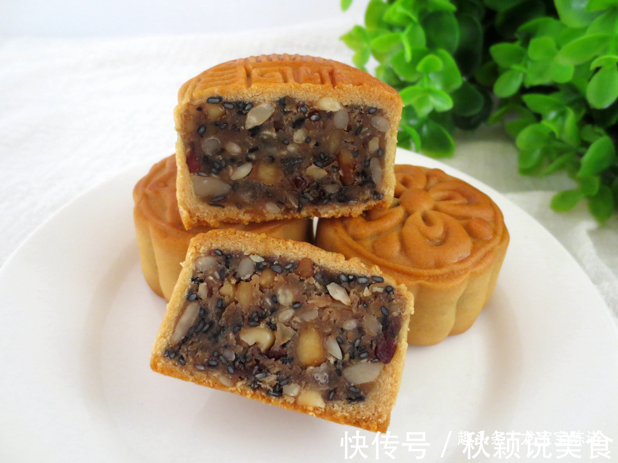 自制五仁馅月饼,放白糖还是红糖,区别很大,别放错了