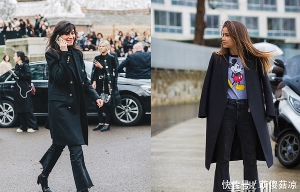  时尚|冬季基础款黑色大衣如何穿出大牌感？明星和时尚达人给你穿搭示范