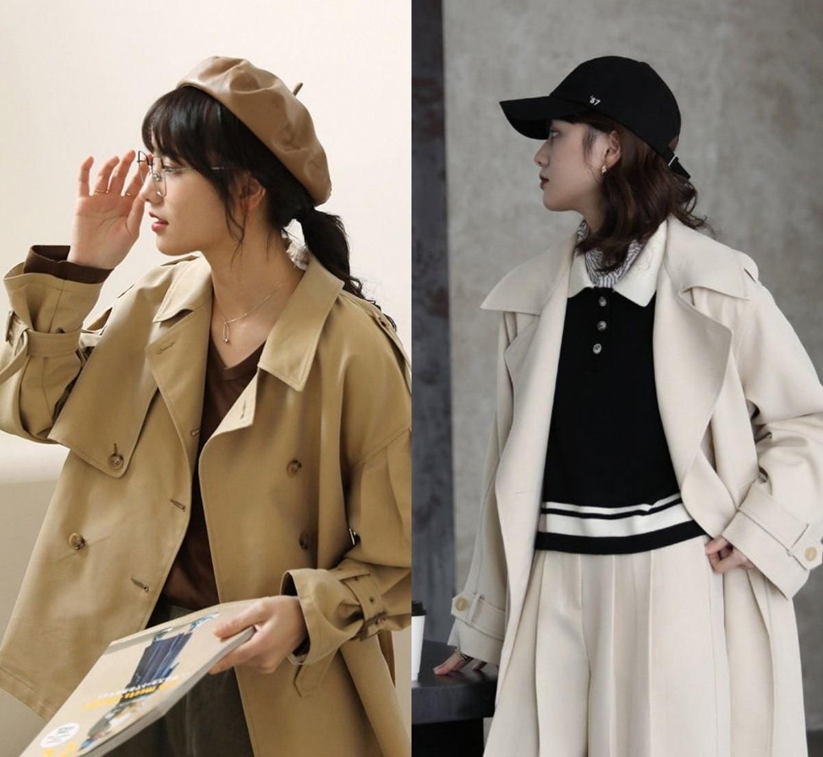 春天穿风衣，该怎么搭配？学会这2点穿衣技巧，时髦有型又好看