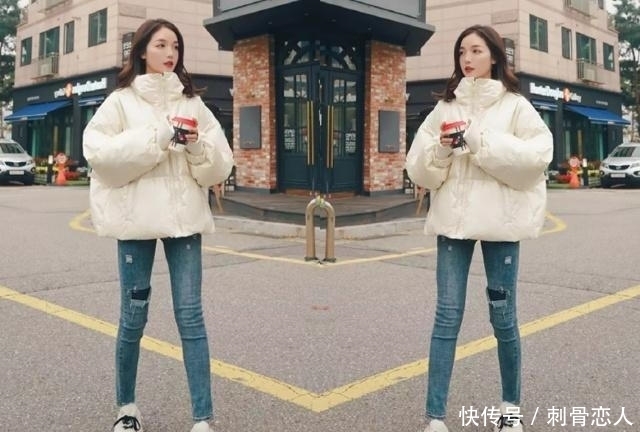 轻松|150cm女生,冬天短款羽绒服+小脚裤,这样搭轻松显高显瘦!