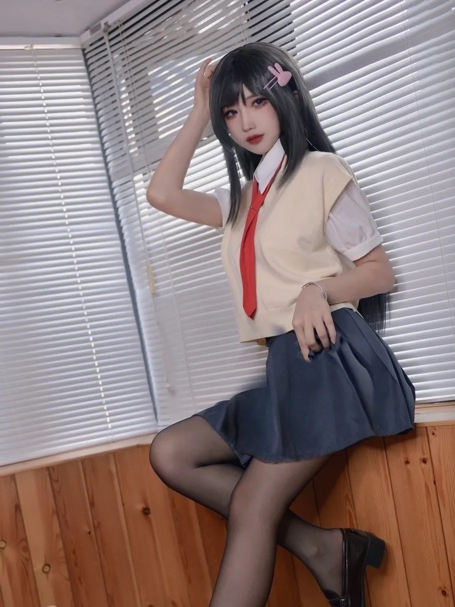 樱岛麻衣|cos: 兔女郎学姐樱岛麻衣cos正片@风子