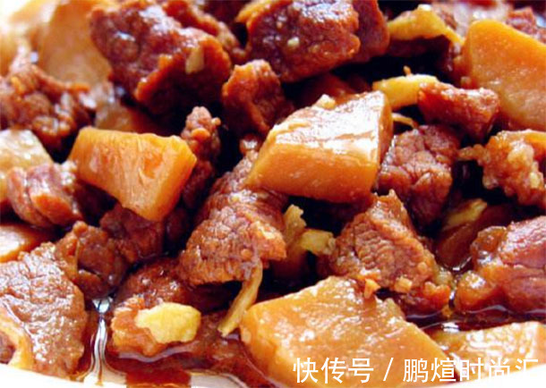 红烧牛肉|暴雨天孩子出门玩视力不好易摔倒,多吃补铁菜,长高补钙强筋健骨