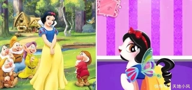 双厨|迪士尼公主化身彩虹小马,花木兰的马尾太合适了,双厨狂喜