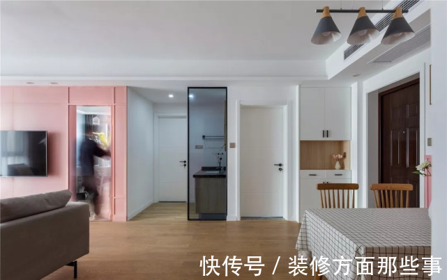 三居室|110平现代风三居室,本来以为全屋用粉色土,谁知道是我草率了
