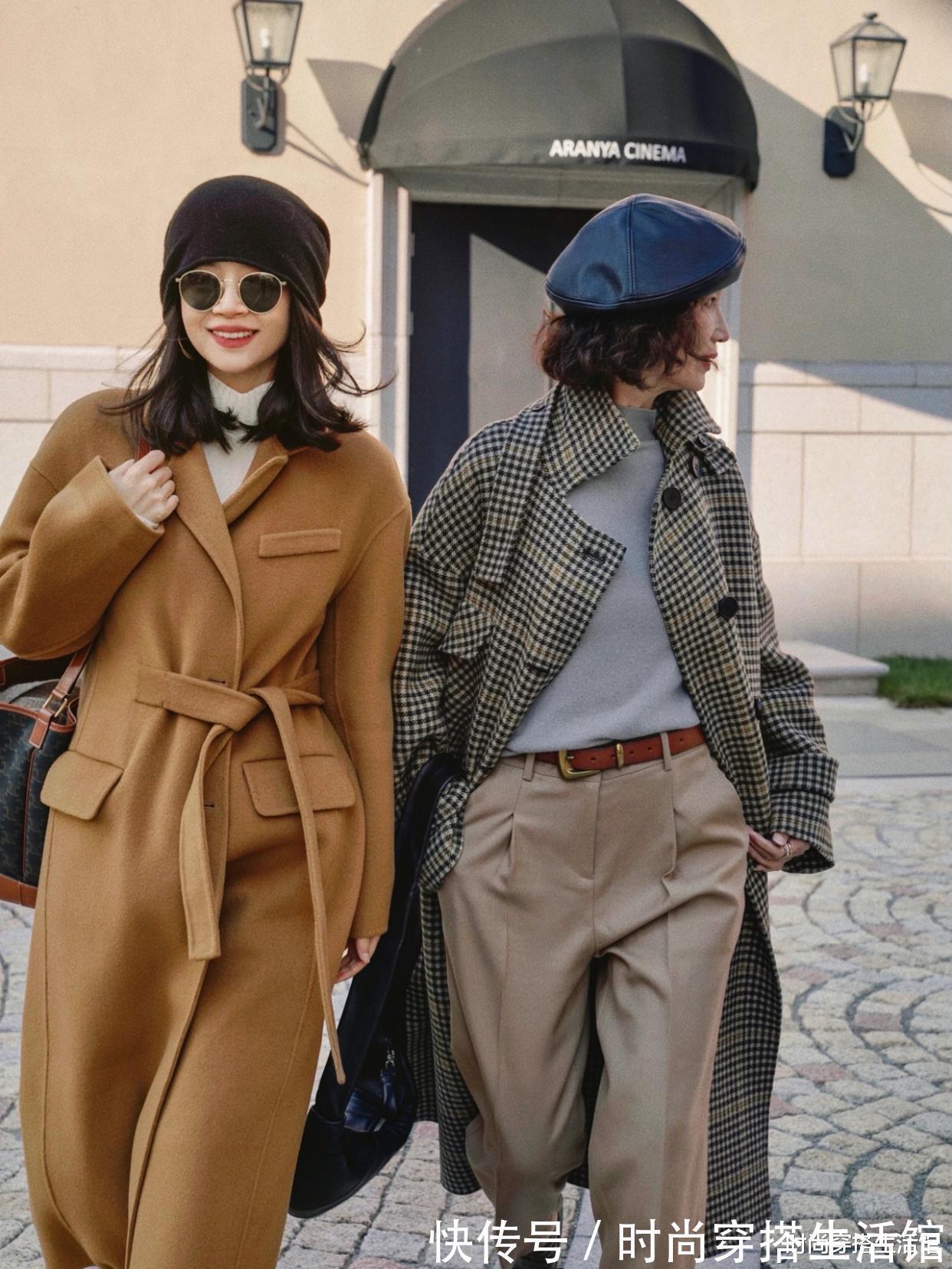 秋冬 看了三木妈妈的穿搭,突然发现,中年女人还是选这些大衣更洋气