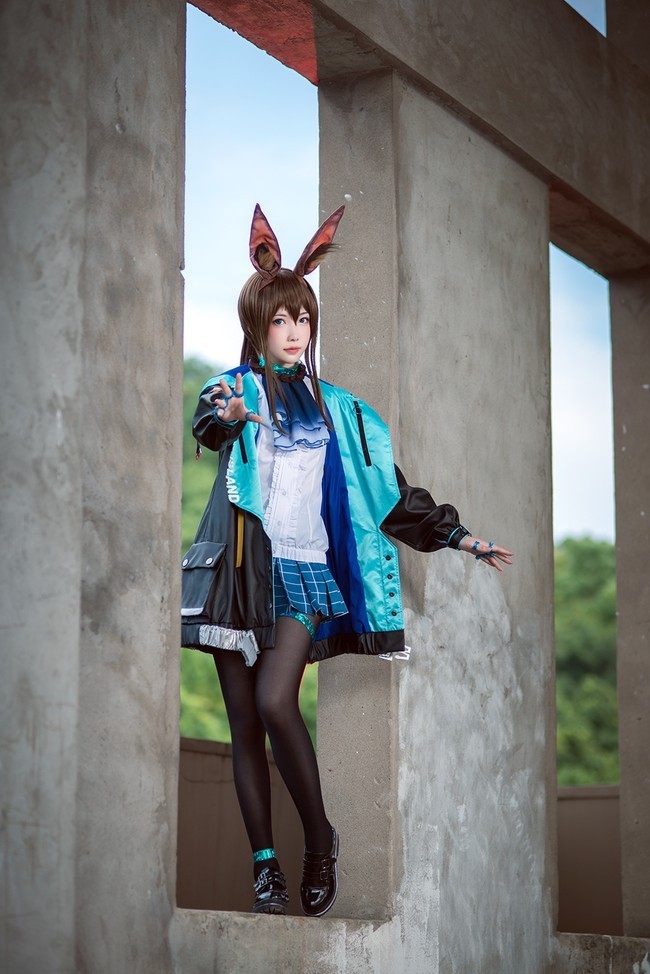 小可爱|cos:兽耳阿米娅,想做一个安静的小可爱
