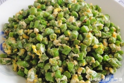 鸡蛋和豆角一起炒,常食此菜,小肚子平了,失