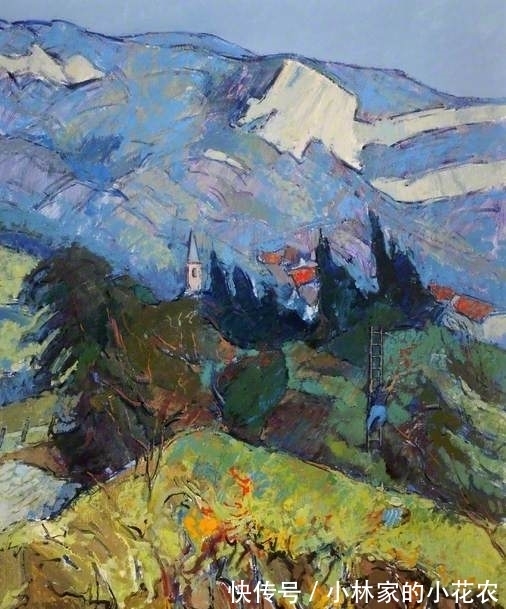 笔触|油画风景:从具象主义到抽象主义,这位画家都能自由切换
