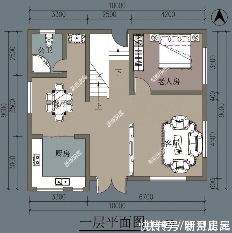 阳台|农村建房想要简约大气，推荐5套平屋顶图纸，总有一套适合你