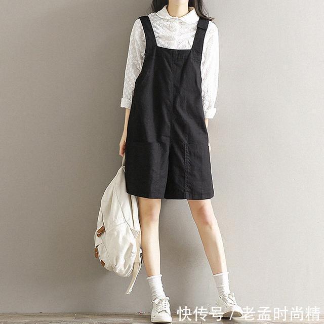 t恤 女人别总穿连衣裙,青春减龄的背带裤,让你换一种风格换一种心情