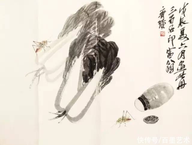 蝴蝶|齐白石草虫图200张,他把草虫画活了