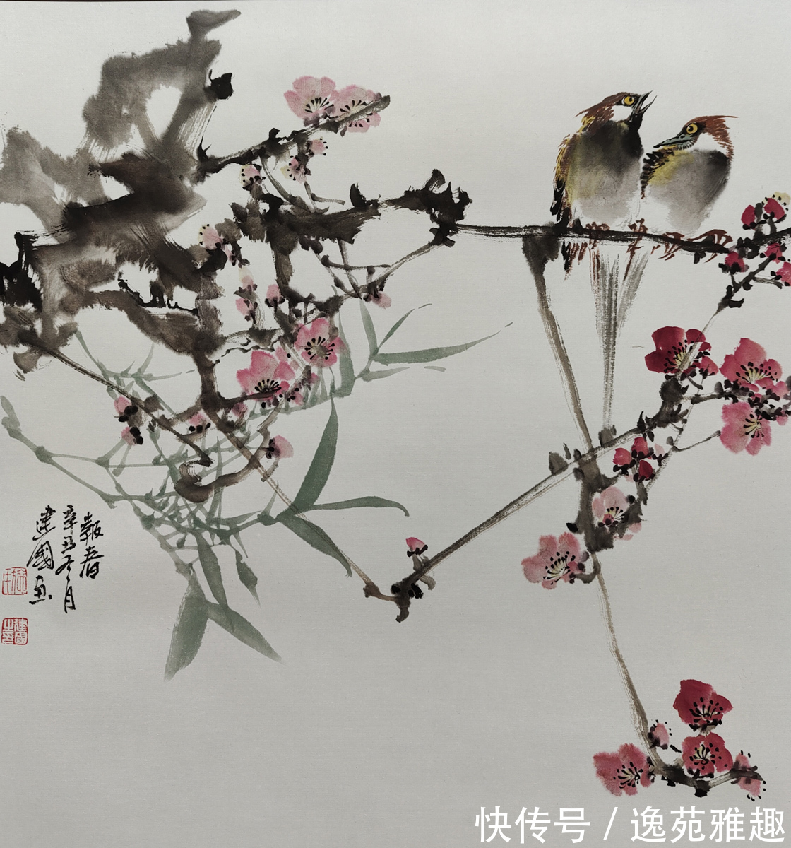 画家@【作品欣赏】春华秋实,心随花开,画家施建国作品欣赏