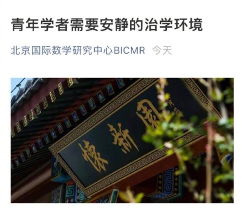 不等式|北大“数学奇才”走红，学校回应：青年学者需要安静的治学环境