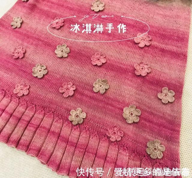 蕾丝|2款棒针编织和钩针编织的连衣裙,太惊艳了,附图解教程