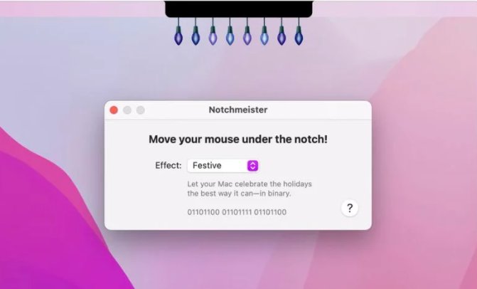 m可装饰苹果 MacBook Pro 的刘海，《Notchmeister》上架