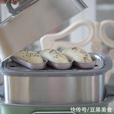 #奈特兰草饲营养美味# 蒸豆沙面包（口感介于面包与馒头之间）