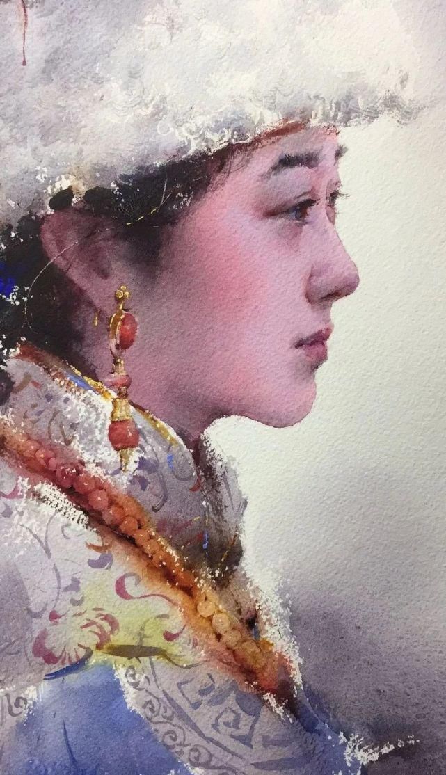  极致|中国水彩：大笔触画出霸屏水彩，光感够绝，极致东方的美！