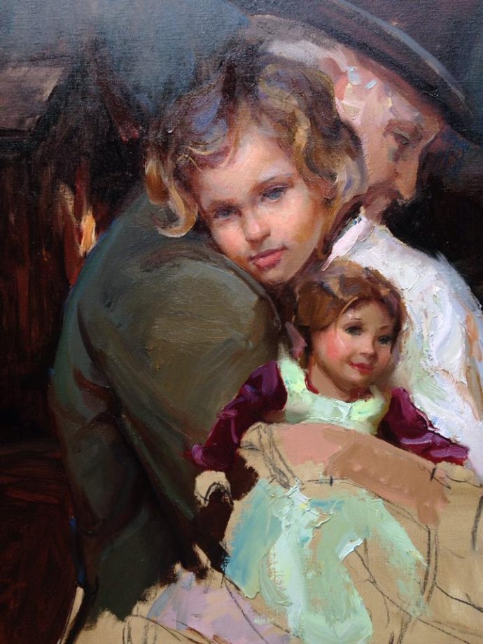 肖像!充满色彩、自由、深度的笔触的人物肖像油画作品