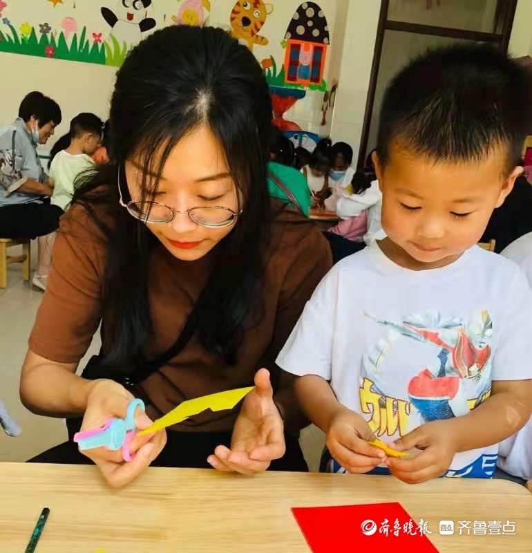 第四实验小学|定陶区第四实验小学附设幼儿园开展庆国庆亲子活动