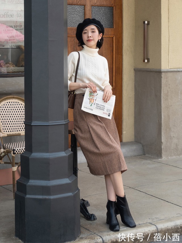 搭配|今年建议多穿“半身裙”,搭配针织衫、西装、大衣,保暖又时髦