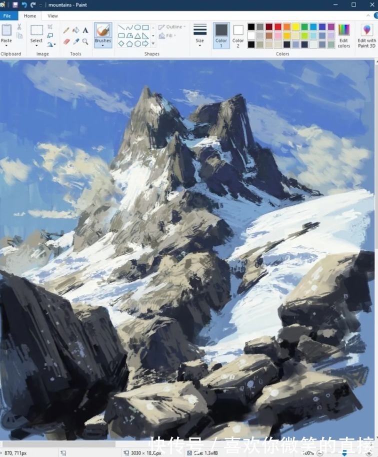 作品#不受绘画工具束缚的神人,画出一幅幅让人目瞪口呆的作品!