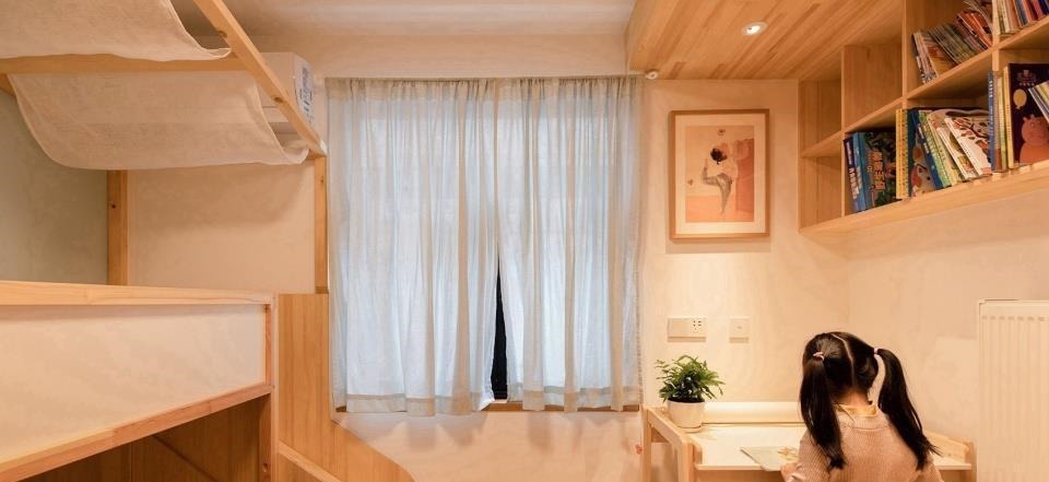 主卧门|45㎡小户型学区房,爆改后“小中见大”,整个家被一眼望穿