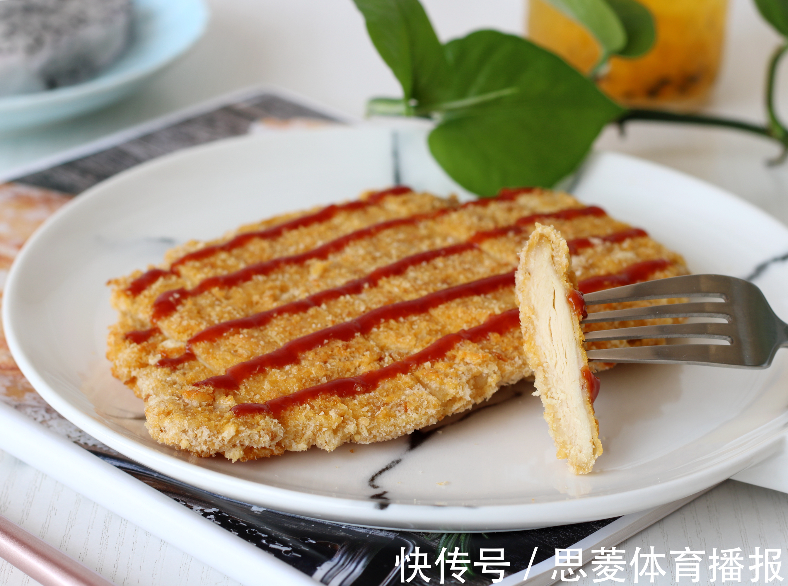 鸡排|不用油炸的香酥鸡排,操作简单,一个烤箱就能做,少油更健康