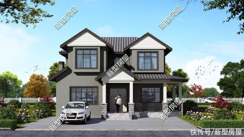 建筑面积|分享10套农村二层户型，每一套颜值都很高，照着建房一定错不了
