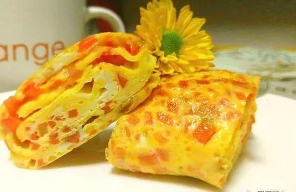 胡萝卜|胡萝卜切丁裹点蛋液,这样做出的蛋卷孩子最爱吃