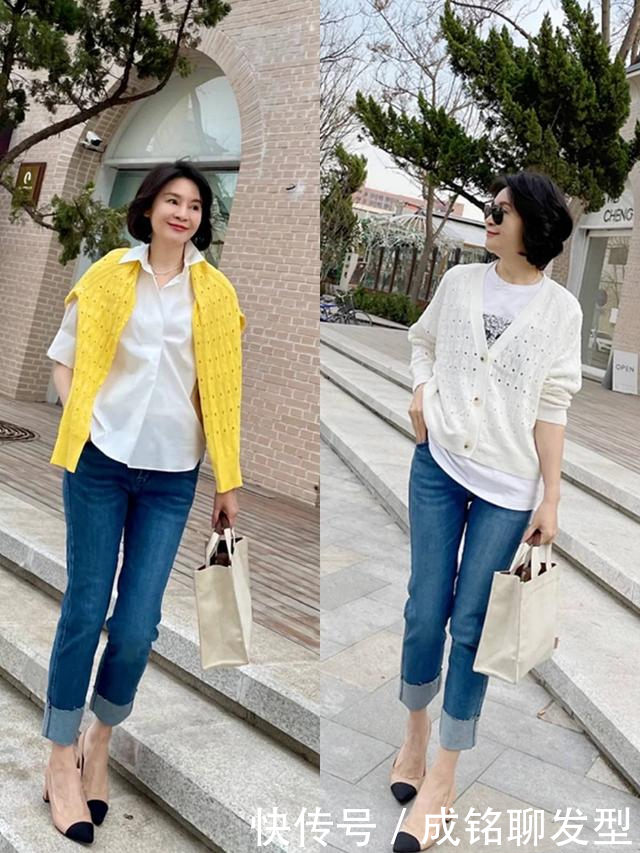 白色衬衫|50岁女人的精致穿搭,端庄大气又显气质,时尚减龄又不失女人味