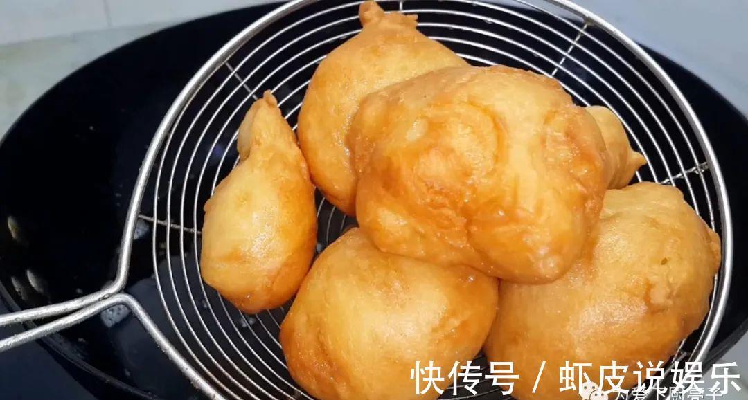 筷子|早餐别炸油条了，教你一种新吃法，锅里一炸，比面包蛋糕蓬松好吃