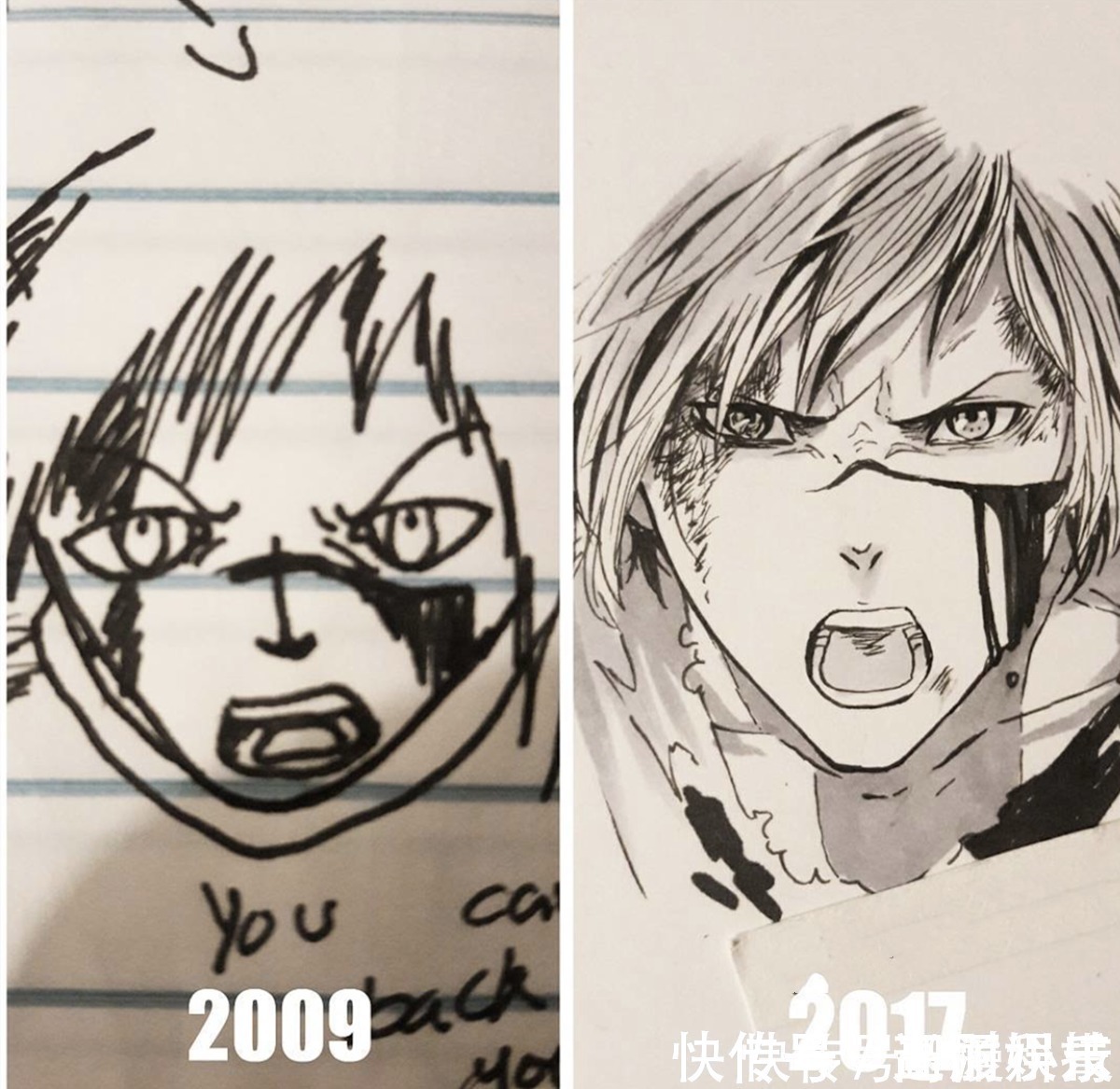 二次元#喜欢上课在作业本上乱画的画师,多年上课开小差,绘画终有所成就