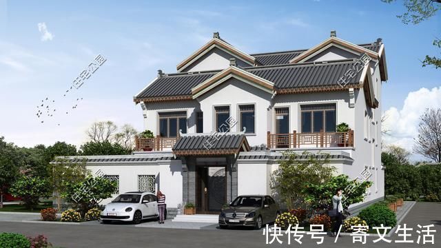中式别墅|农村盖小院，我只服这5套中式别墅，最低20万你盖不