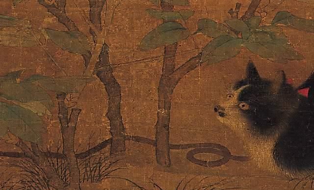 北宋时期|900年前的一幅古画,牡丹花下一只猫,旁边还藏着一条蛇