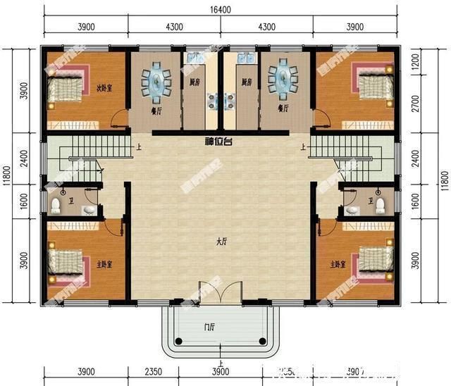 美观性|造价经济的两层双拼别墅,美观实用为基本条件,每栋约35万建