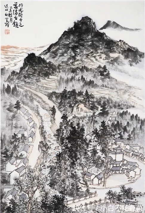 水墨#书画一体,意蕴无尽|白云飞水墨山水画