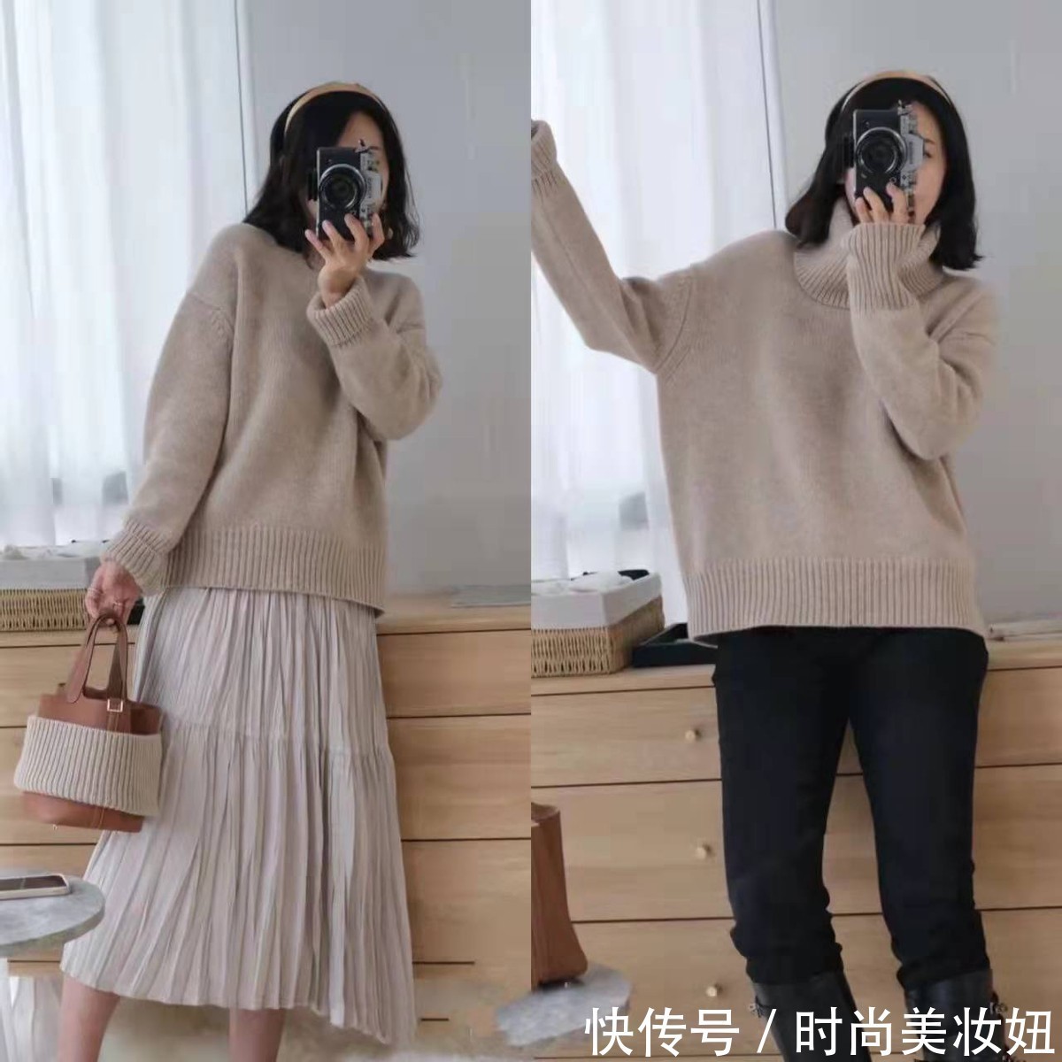 半身裙 她才是“微胖女生”的穿衣榜样,不用刻意打扮,也美得优雅高级