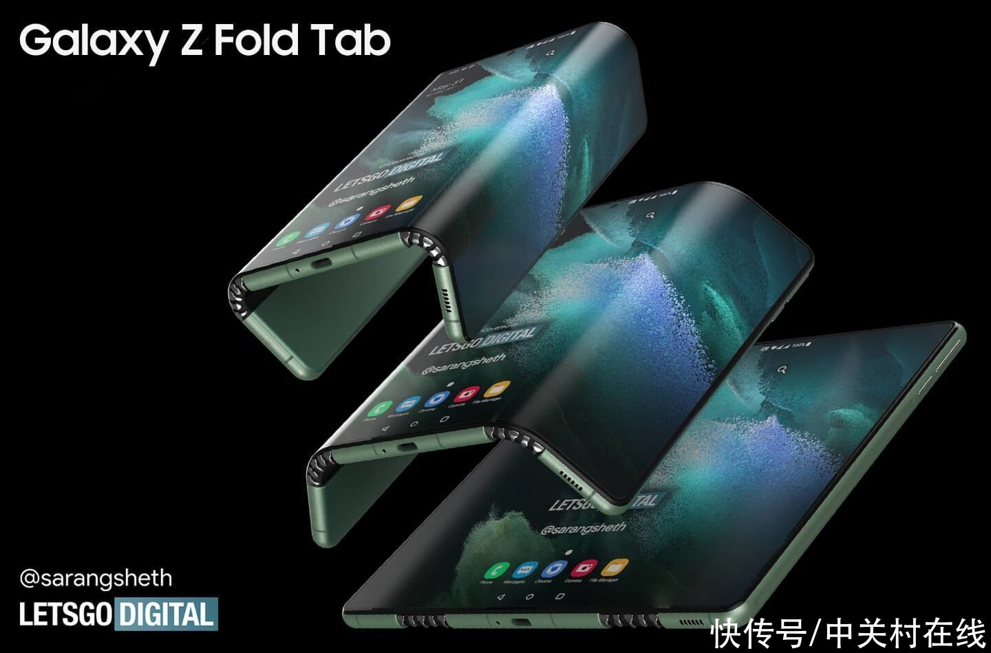 letsgodigitFold版本平板电脑？三星Galaxy Z Fold3 tab透露