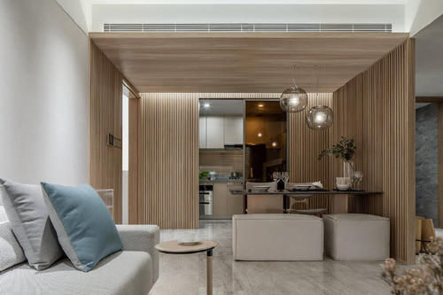 气质感|88平米简约现代风 造价18万三居改造 难以抗拒的高雅神秘感