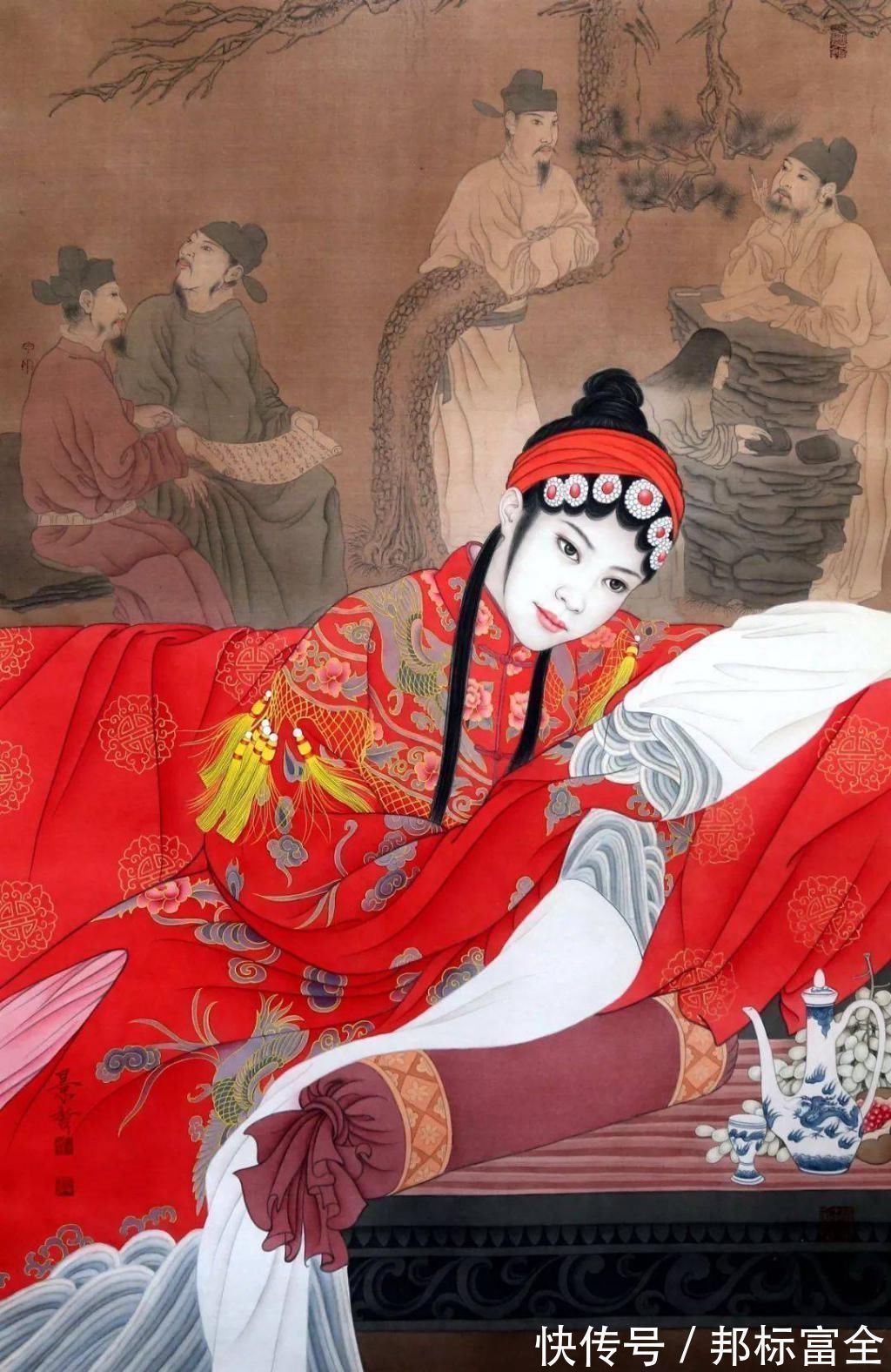 红妆@崔景哲：当古典美遇上工笔画，春风拂面惊艳四方