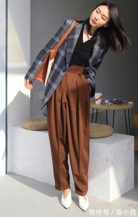 乐福鞋 春季穿“西装裤”=高级+显瘦,比牛仔裤更时髦洋气,帮你选好了