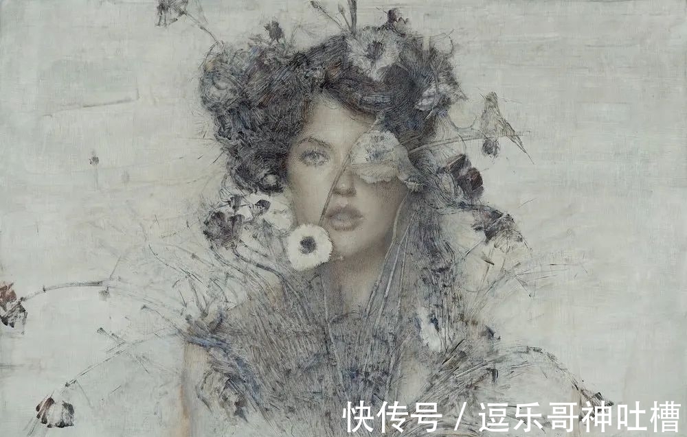 画作#“自毁”画作的艺术家，描绘不一样的油画，视觉效果超一流