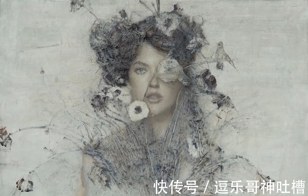 画作#“自毁”画作的艺术家,描绘不一样的油画,视觉效果超一流