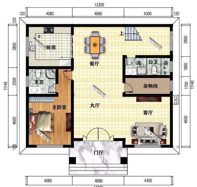 真石漆|2栋宽13米左右的简欧别墅,城里有房村里有墅,成功人的象征