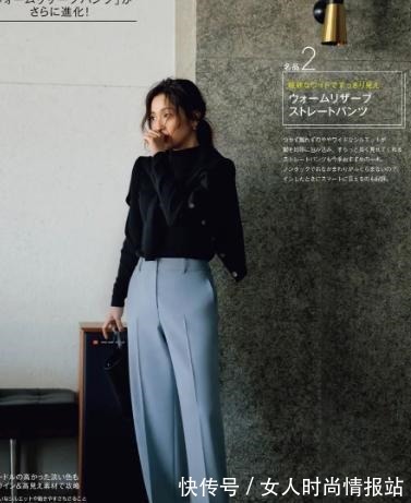 高腰 毛衣+阔腿裤,早春学会这样搭配,遮肉显瘦又时髦!