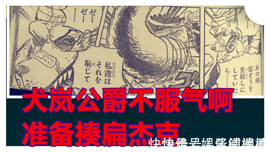 半獸人|海賊王1023話,開掛的犬嵐VS杰克半獸人形態,杰克被狠揍并流冷汗